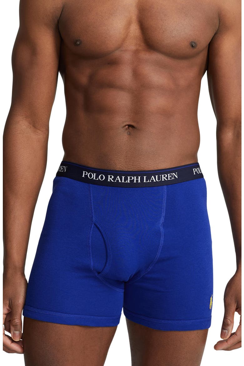 Assorted 3-Pack Cotton Boxer Briefs, Main, color, NAVY YELLOW ROYAL