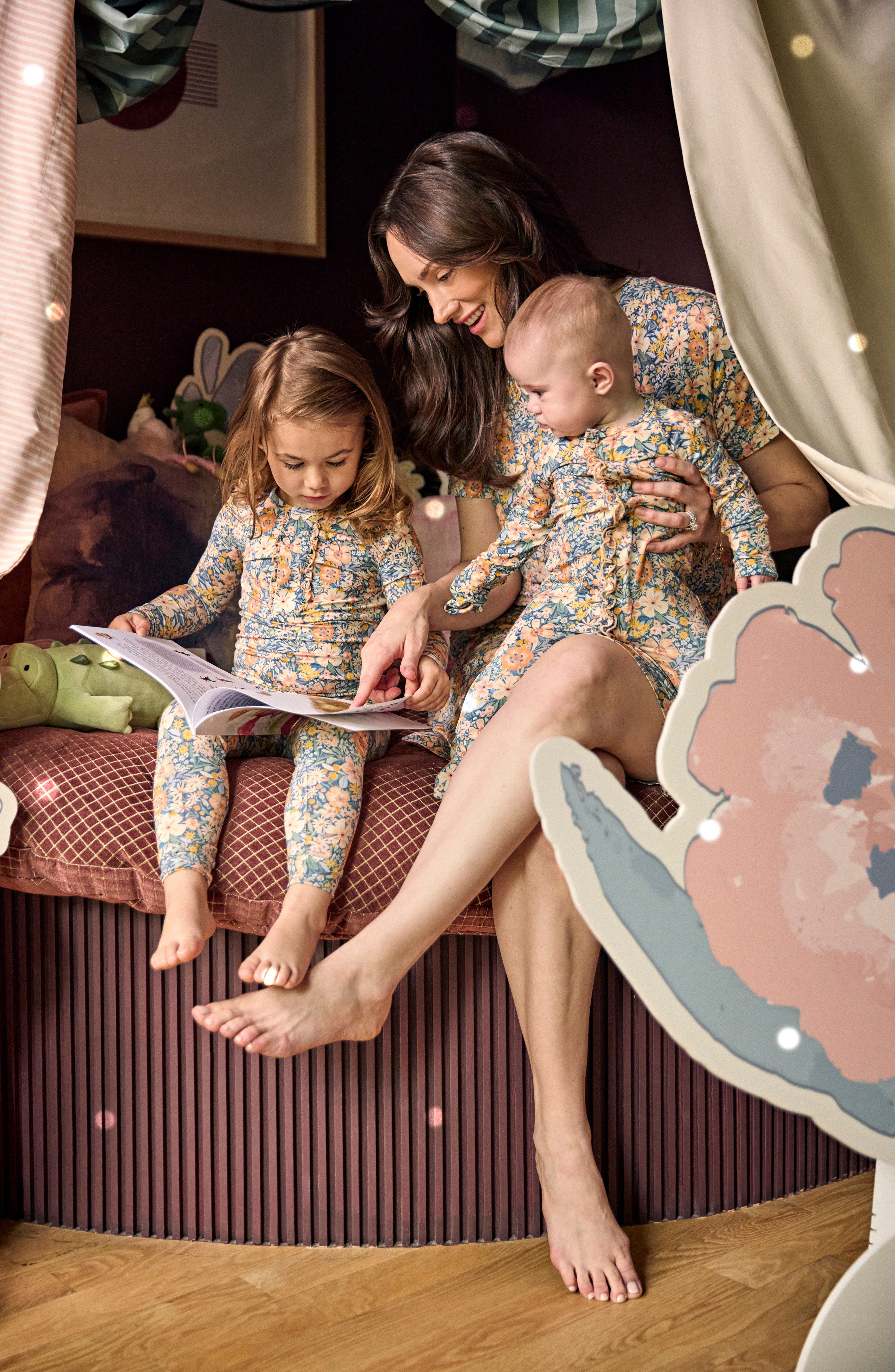 Magnetic Me Kids' Flora Modal Pajamas | Nordstrom