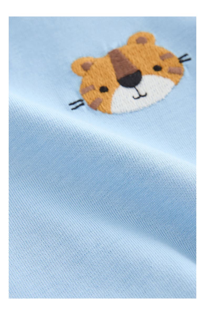 NEXT Kids' Lion Emblem Embroidered Cotton T-Shirt, Alternate, color, Blue