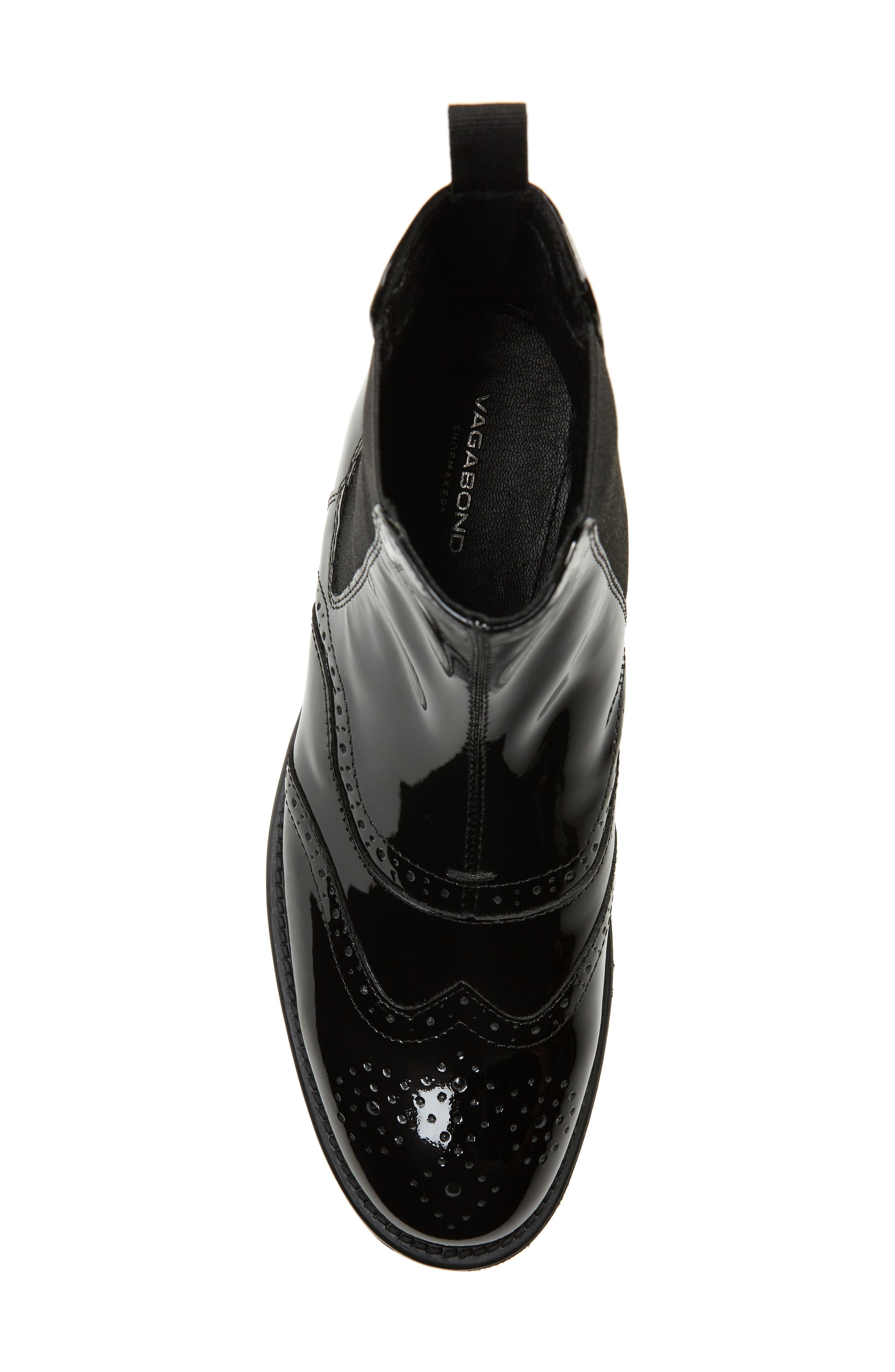 Amina Chelsea Bootie, Alternate, color, BLACK/BLACK LEATHER