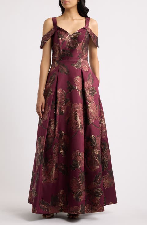 Cold Shoulder Gown