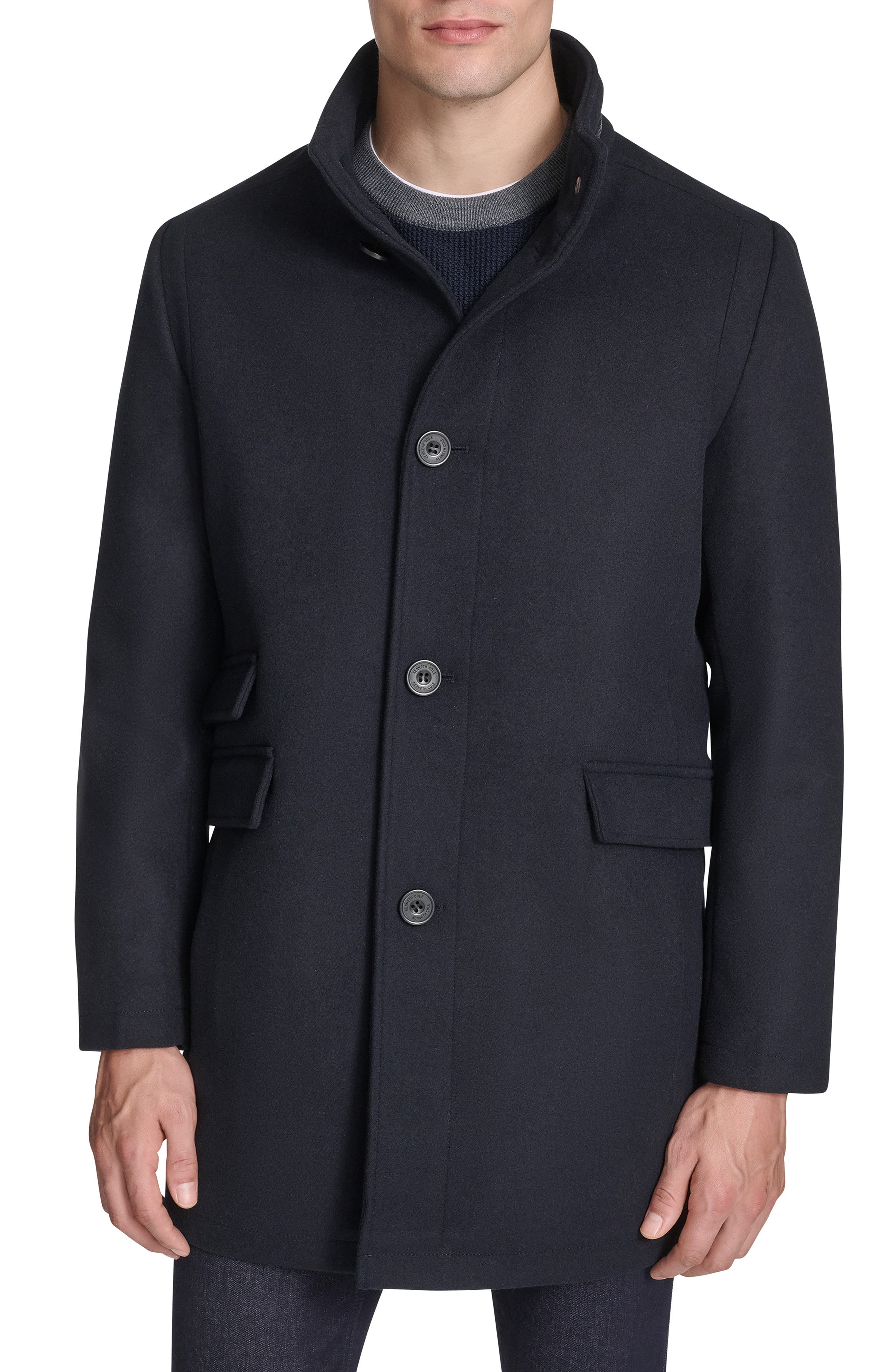 Kenneth Cole New York Melton Walker Coat
