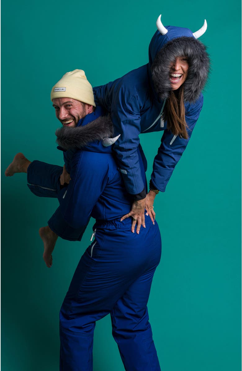 Roarsome Frosty Mens Ski Suit, Alternate, color, Blue