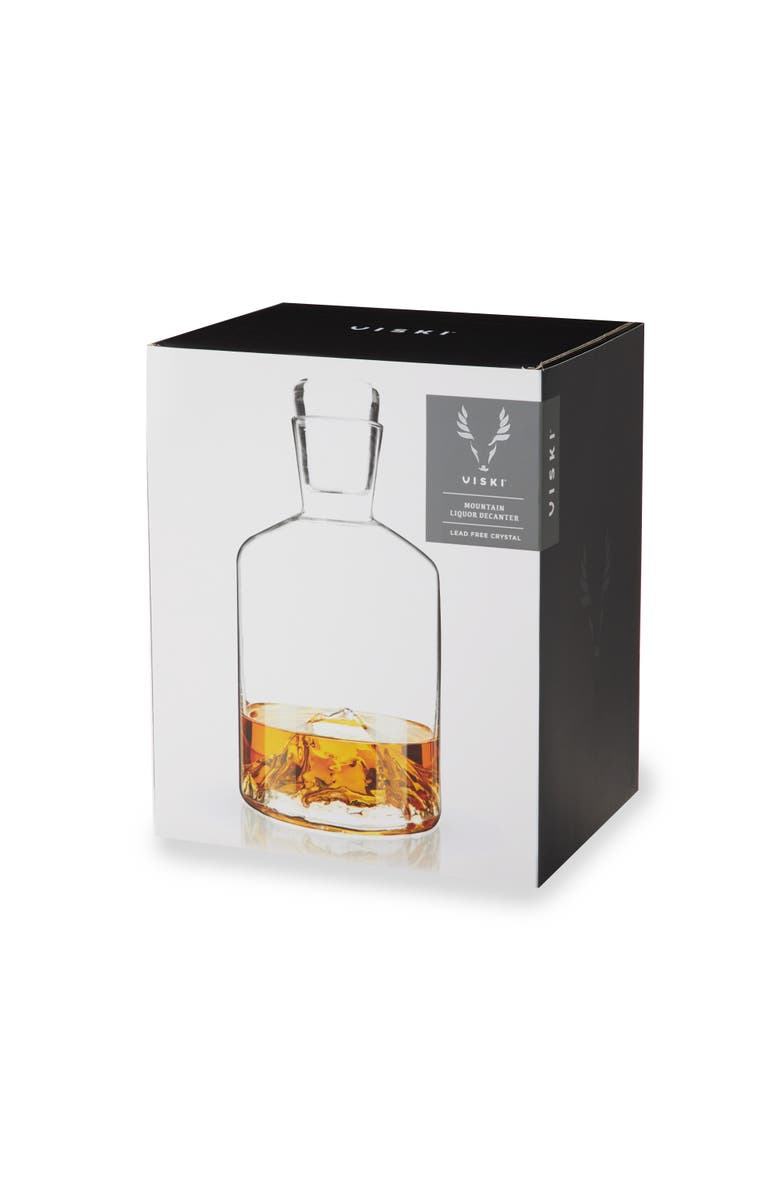 Viski Mountain Crystal Liquor Decanter, Alternate, color, Clear