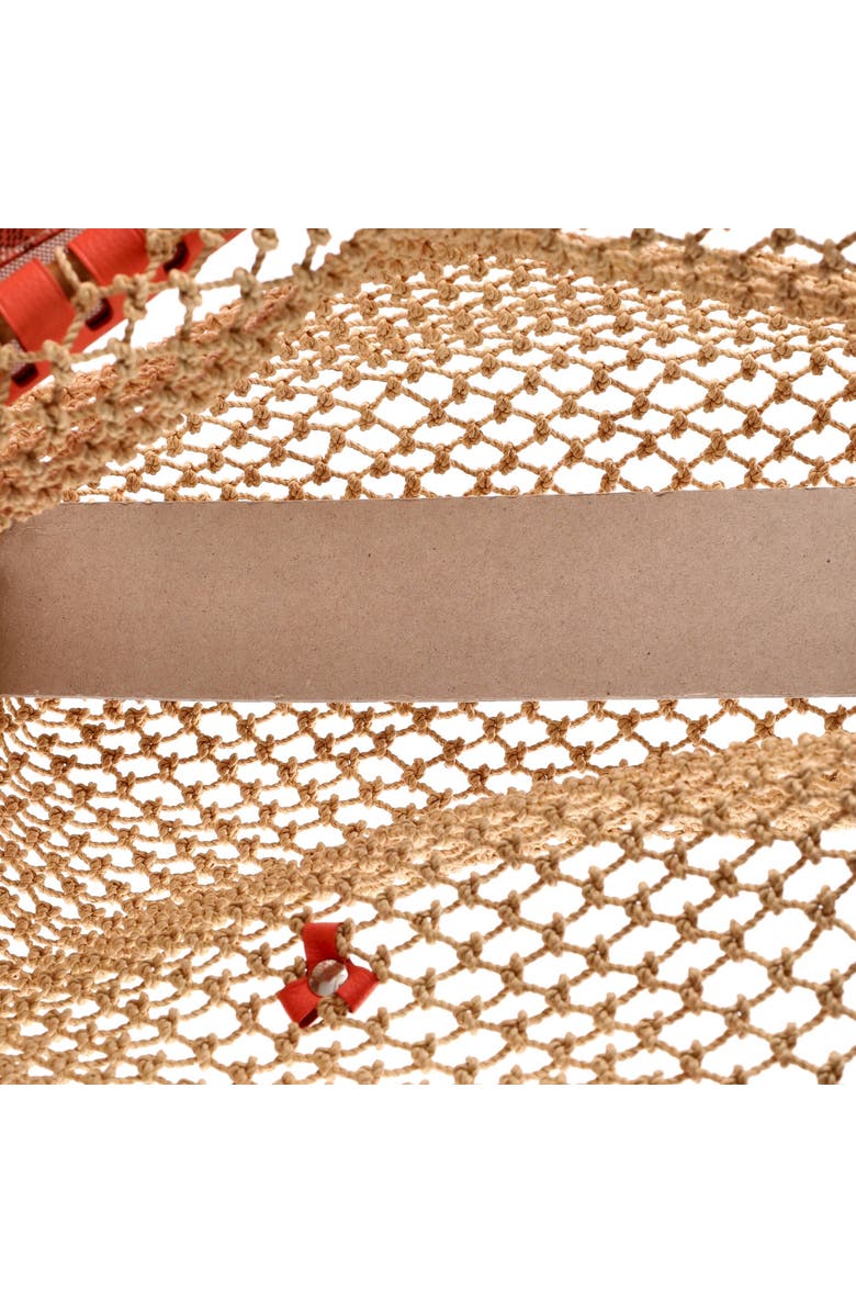 Pre-Owned Goyard Aligre Bag Raffia Net with Coated Canvas, Alternate, color, Pink