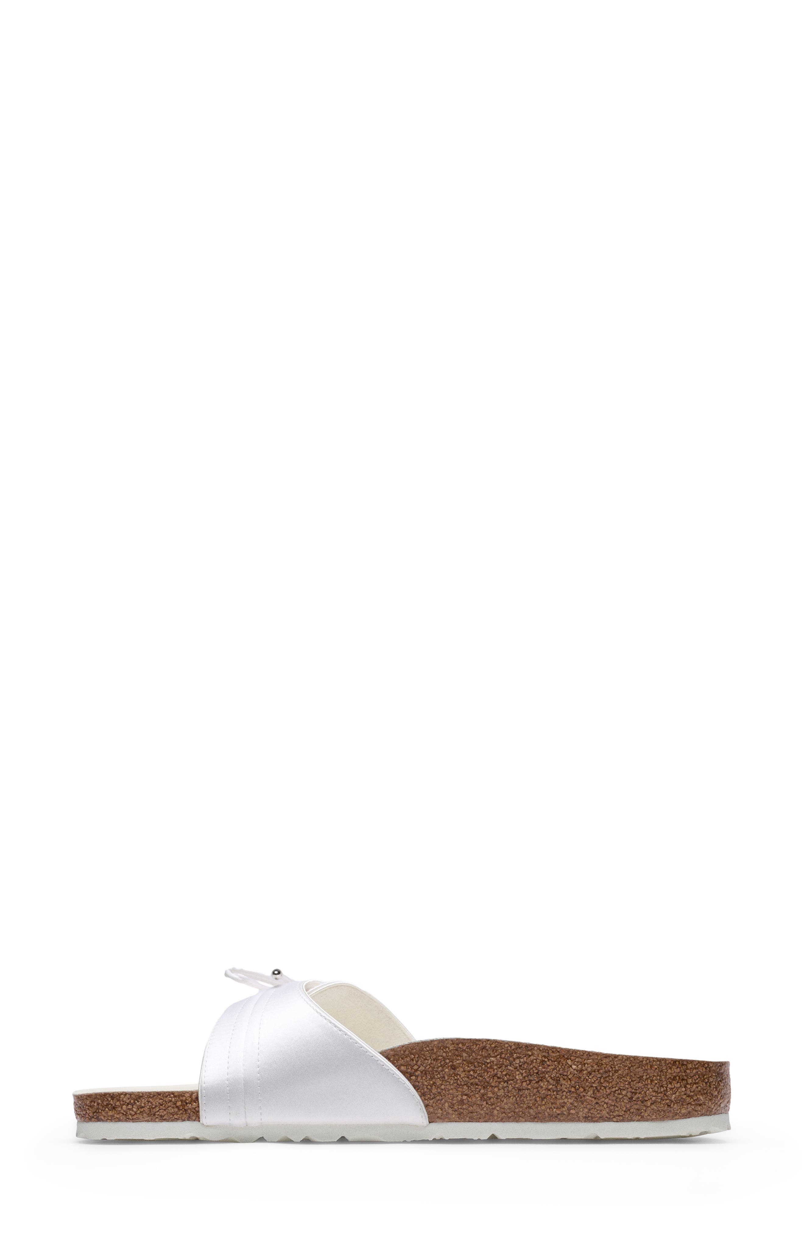 Birkenstock x Danielle Frankel x Danielle Frankel Madrid Satin Slide Sandal, Alternate, color, White