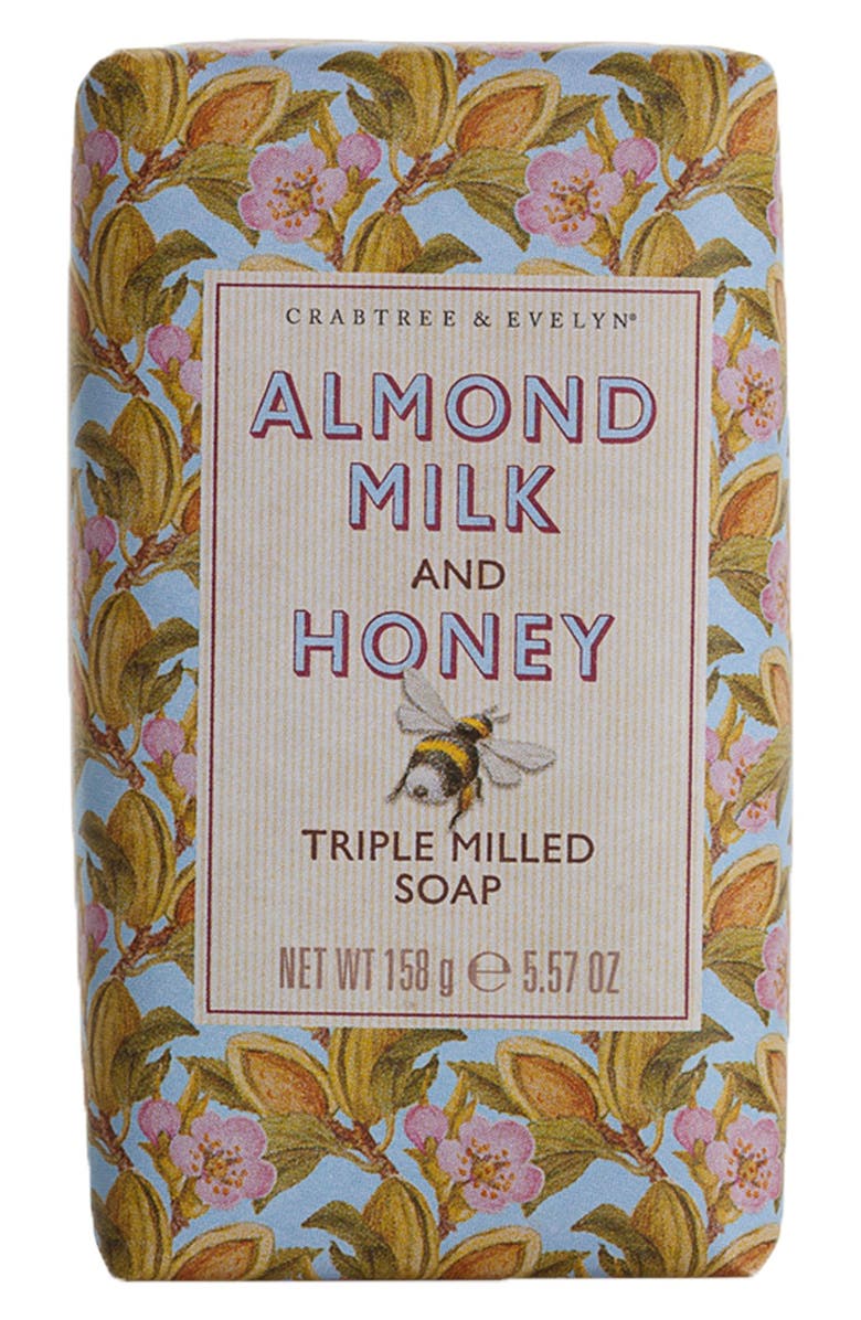 Crabtree & Evelyn 'Almond Milk & Honey' Triple Milled Soap, Main, color, 