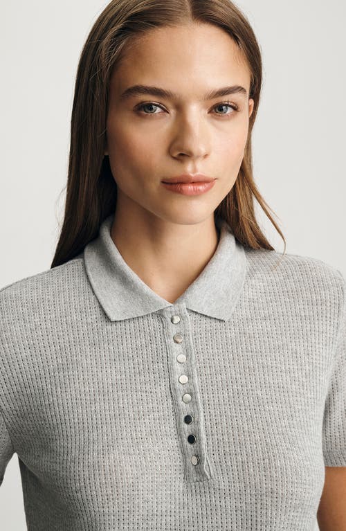 Mavi Jeans Jersey Polo Sweater In Gray