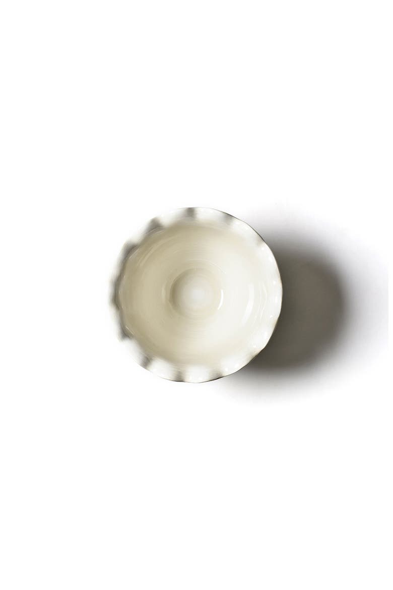 Signature White 9in Ruffle Bowl, Alternate, color, White