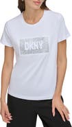 DKNY Rhinetsone Logo Graphic T-Shirt