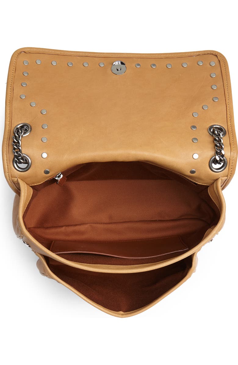 Saint Laurent Medium Niki Star Studded Leather Shoulder Bag, Alternate, color,