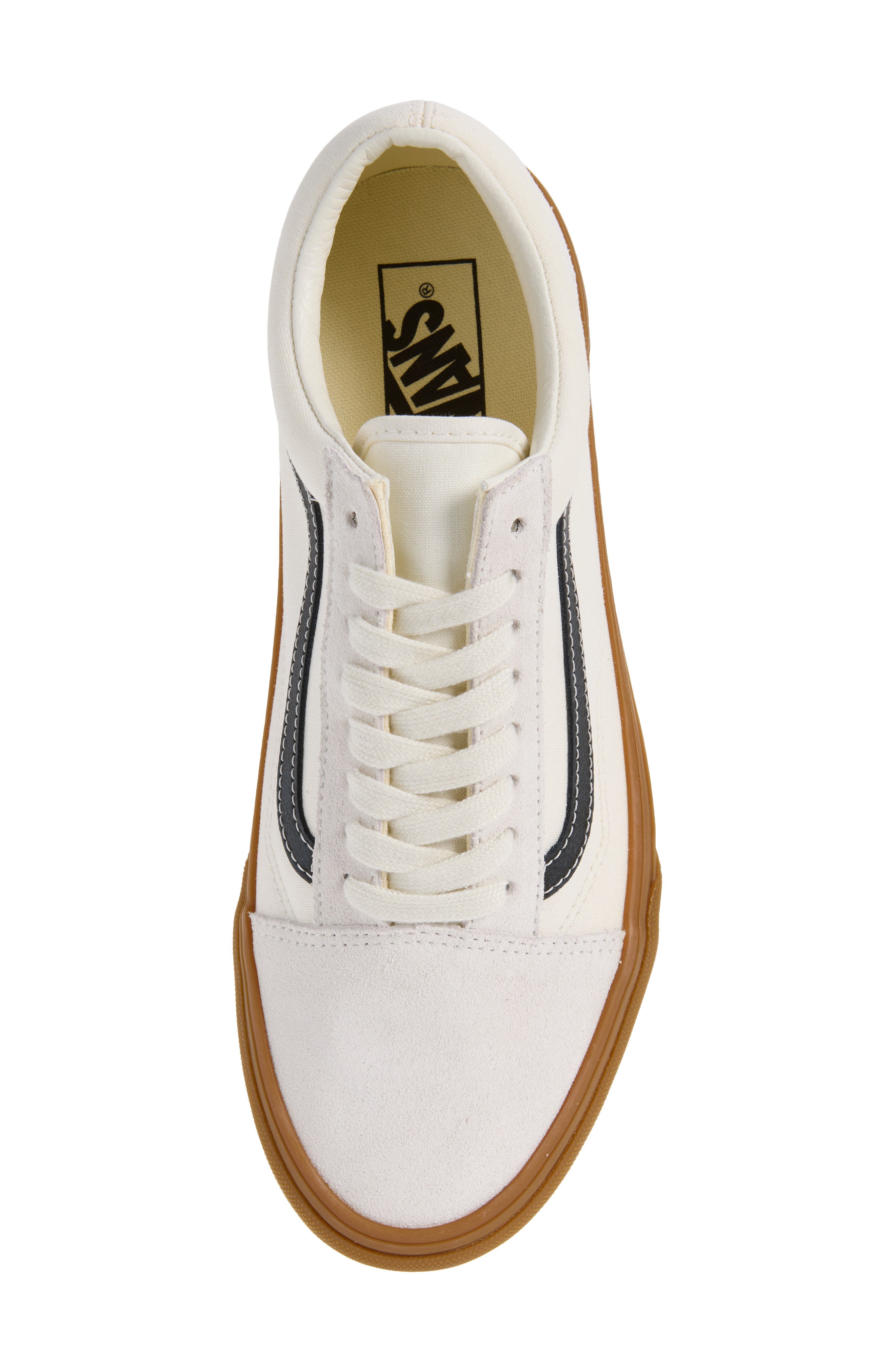 Old Skool Sneaker, Alternate, color, GUM WHITE