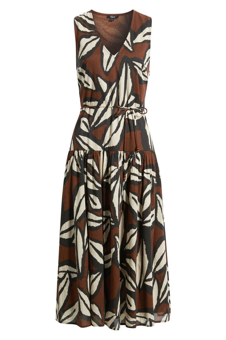 Maeve Midi Dress, Alternate, color, COCOA FLORAL