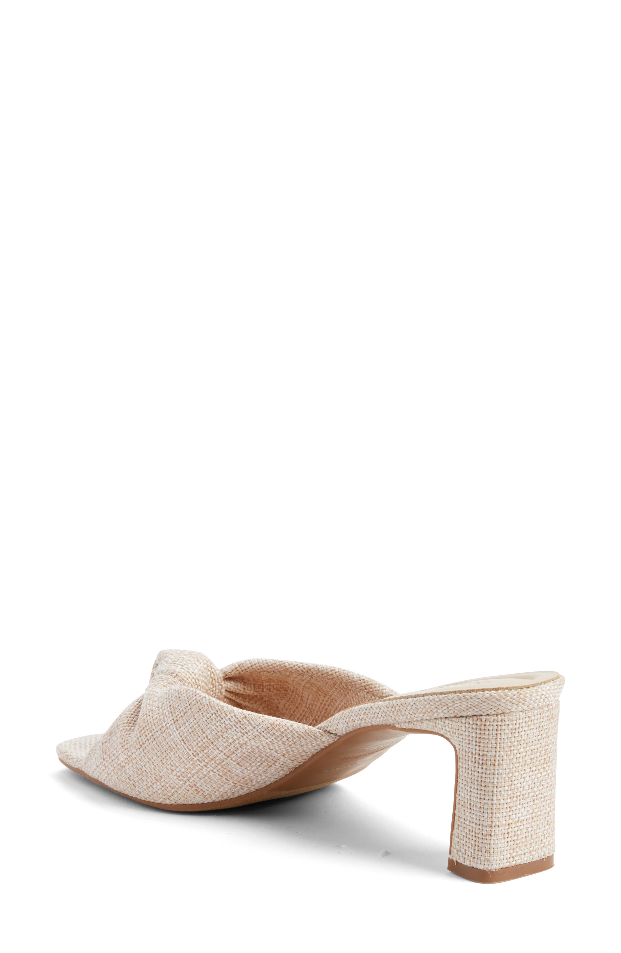 Harper Knot Slide Sandal, Alternate, color, NATURAL
