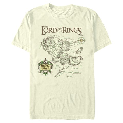 Men's Middle Earth Map Short Sleeve Graphic T-shirt