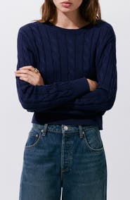 MANGO Cable Stitch Sweater