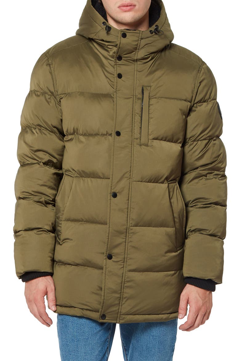 Parka with High Pile Fleece Lined Hood, Main, color, OLIVE