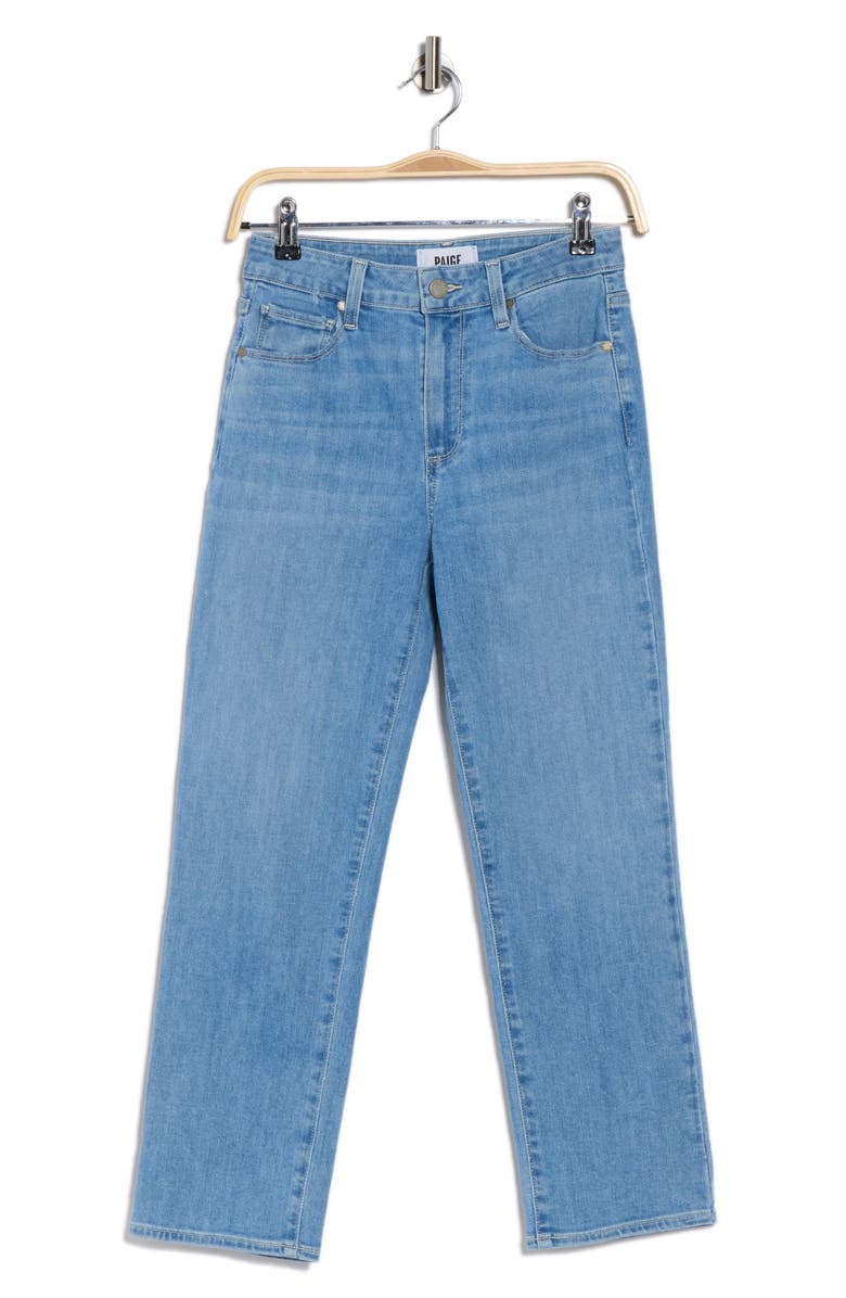 PAIGE Sarah High Waist Crop Straight Leg Jeans, Alternate, color, Meilani