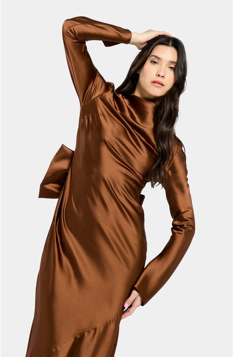 Daska Bow Dress, Alternate, color, 