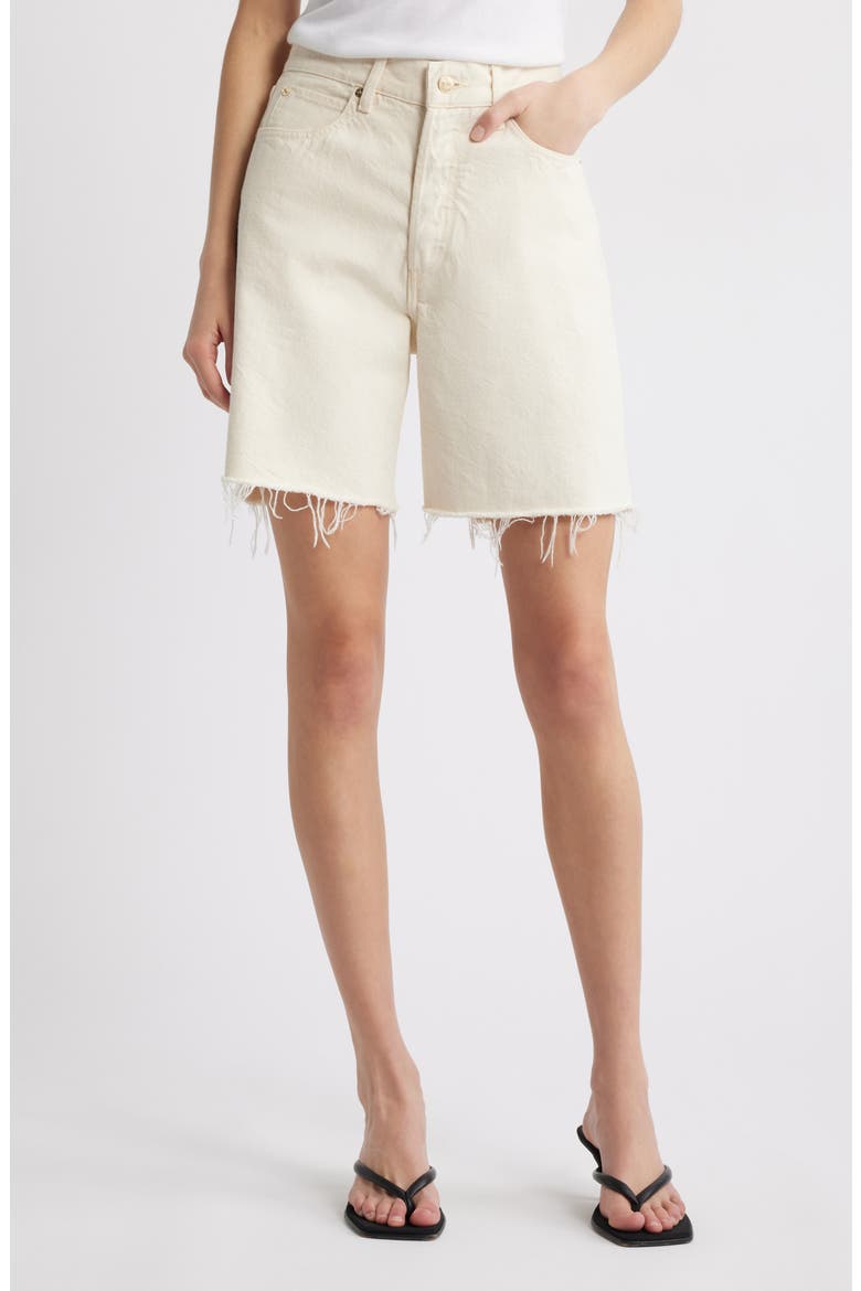The Timeless Cutoff Denim Shorts, Main, color, MILKSHAKE