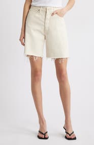 FRAME The Timeless Cutoff Denim Shorts