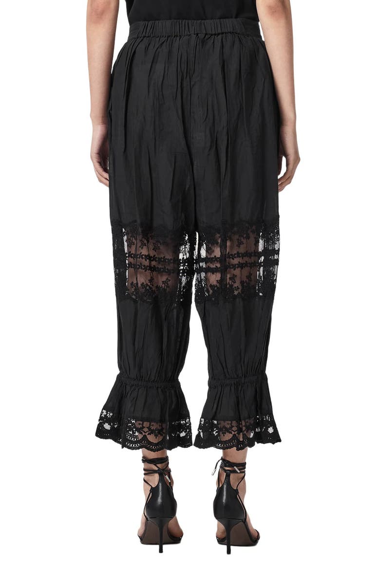 AllSaints Solene Crop Pants, Alternate, color, Black