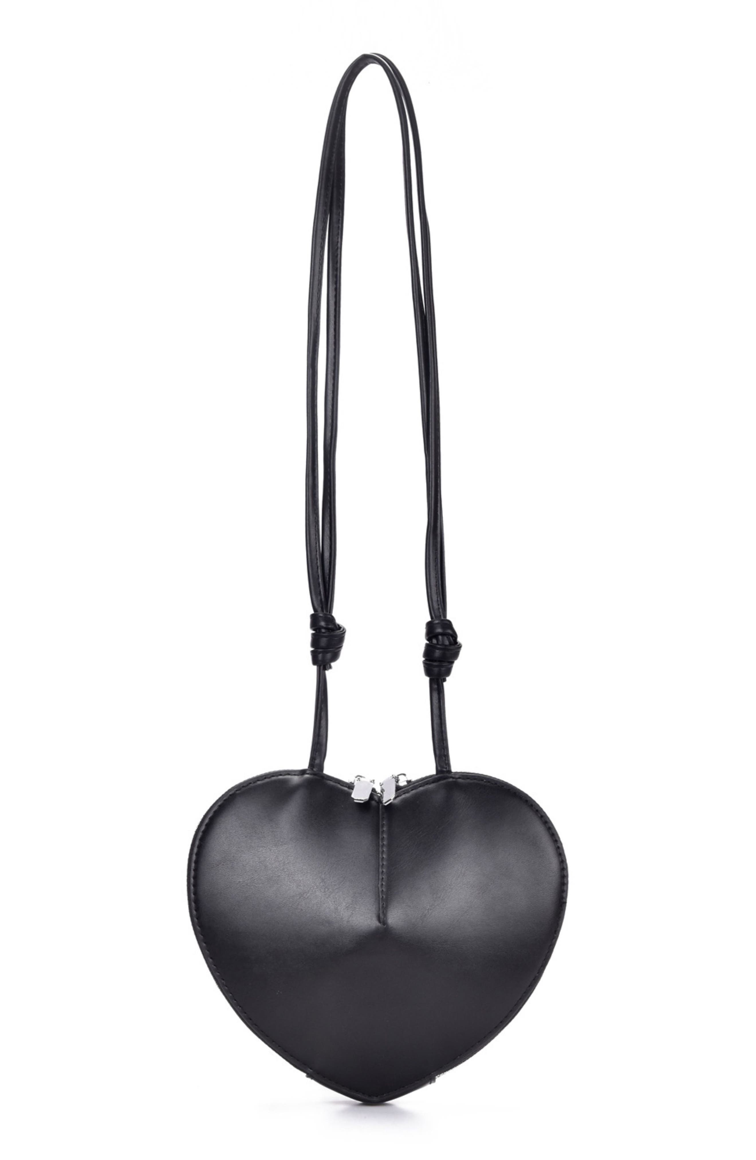 Adornia Heart Crossbody Bag, Alternate, color, Black
