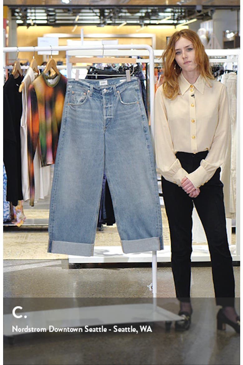 Ayla Baggy Organic Cotton Wide Leg Jeans video