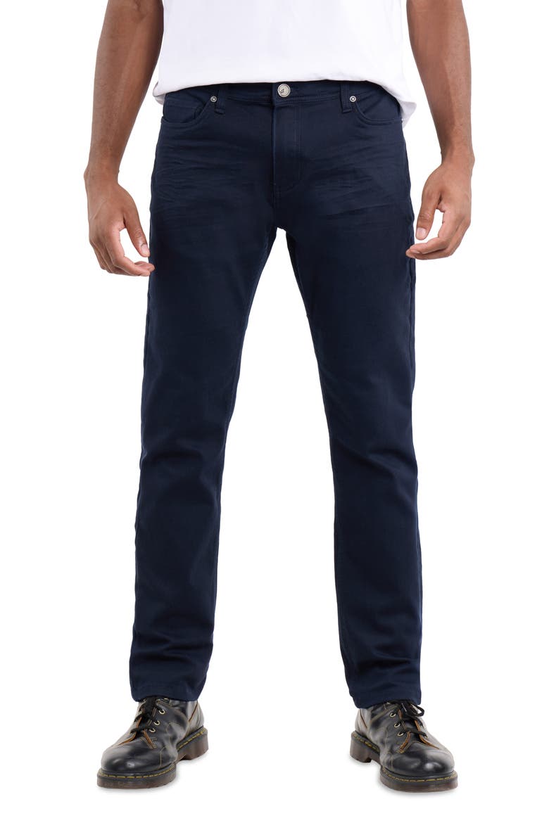 Commuter Stretch Cotton Blend Pants, Main, color, NAVY