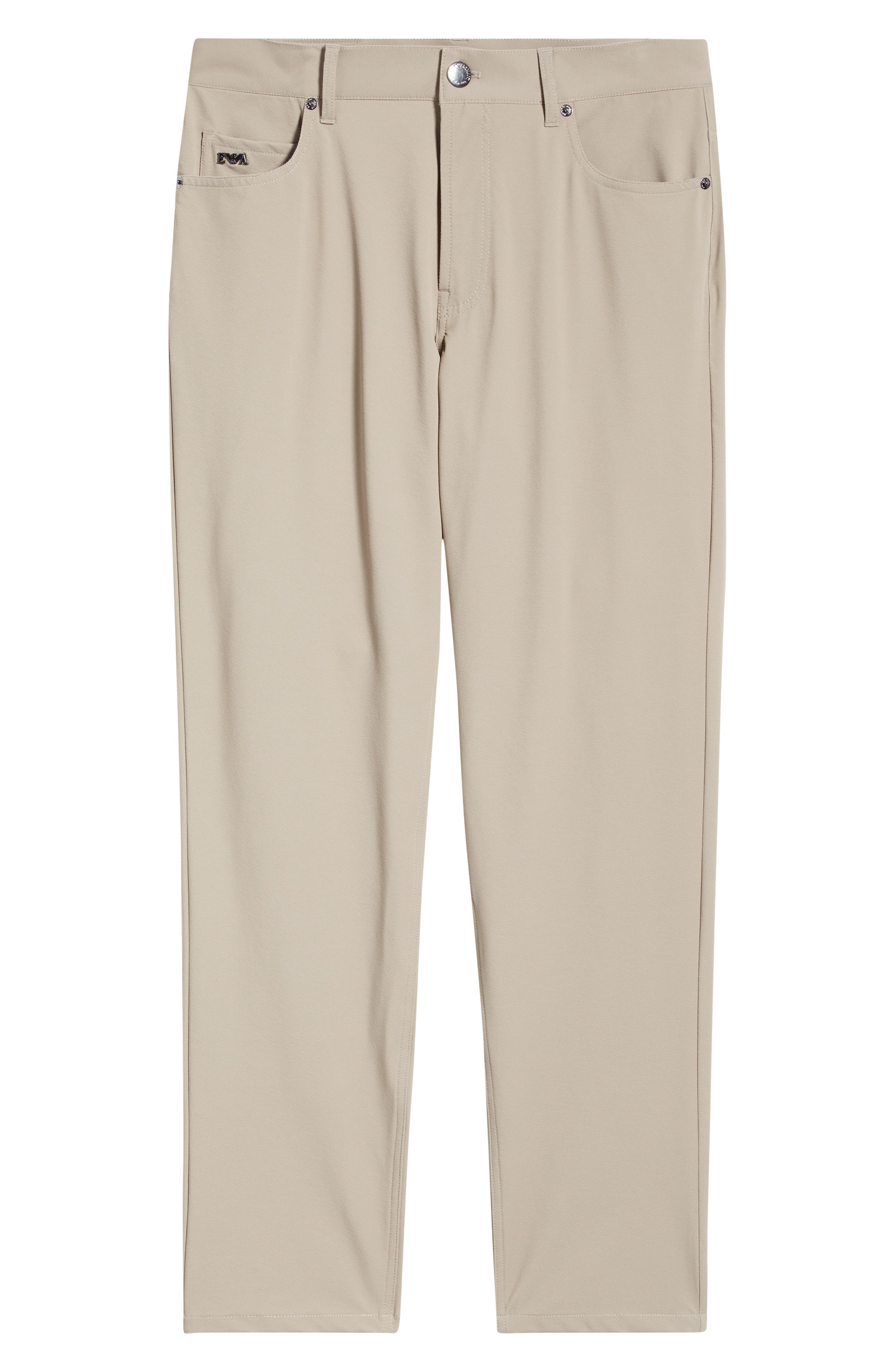 Emporio Armani Techno Five-Pocket Straight Leg Stretch Twill Pants