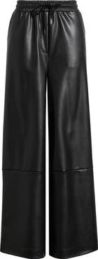 ICHI Ihzoma Faux Leather Pants