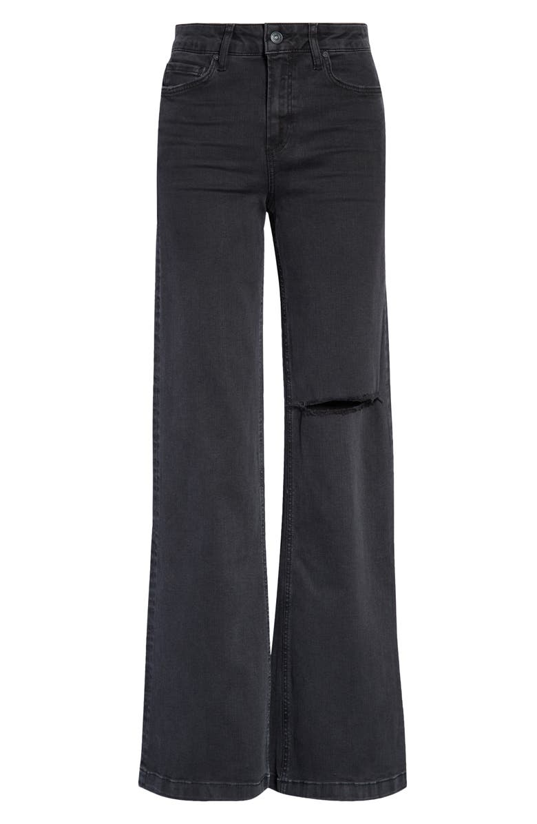 PAIGE Transcend Leenah Ripped Wide Leg Jeans, Alternate, color,