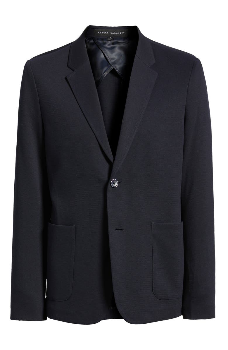 Robert Barakett Futimo Textured Knit Navy Blazer, Alternate, color, Dark Caspian