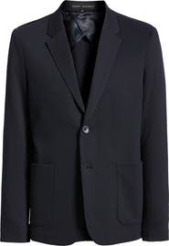 Robert Barakett Futimo Textured Knit Navy Blazer