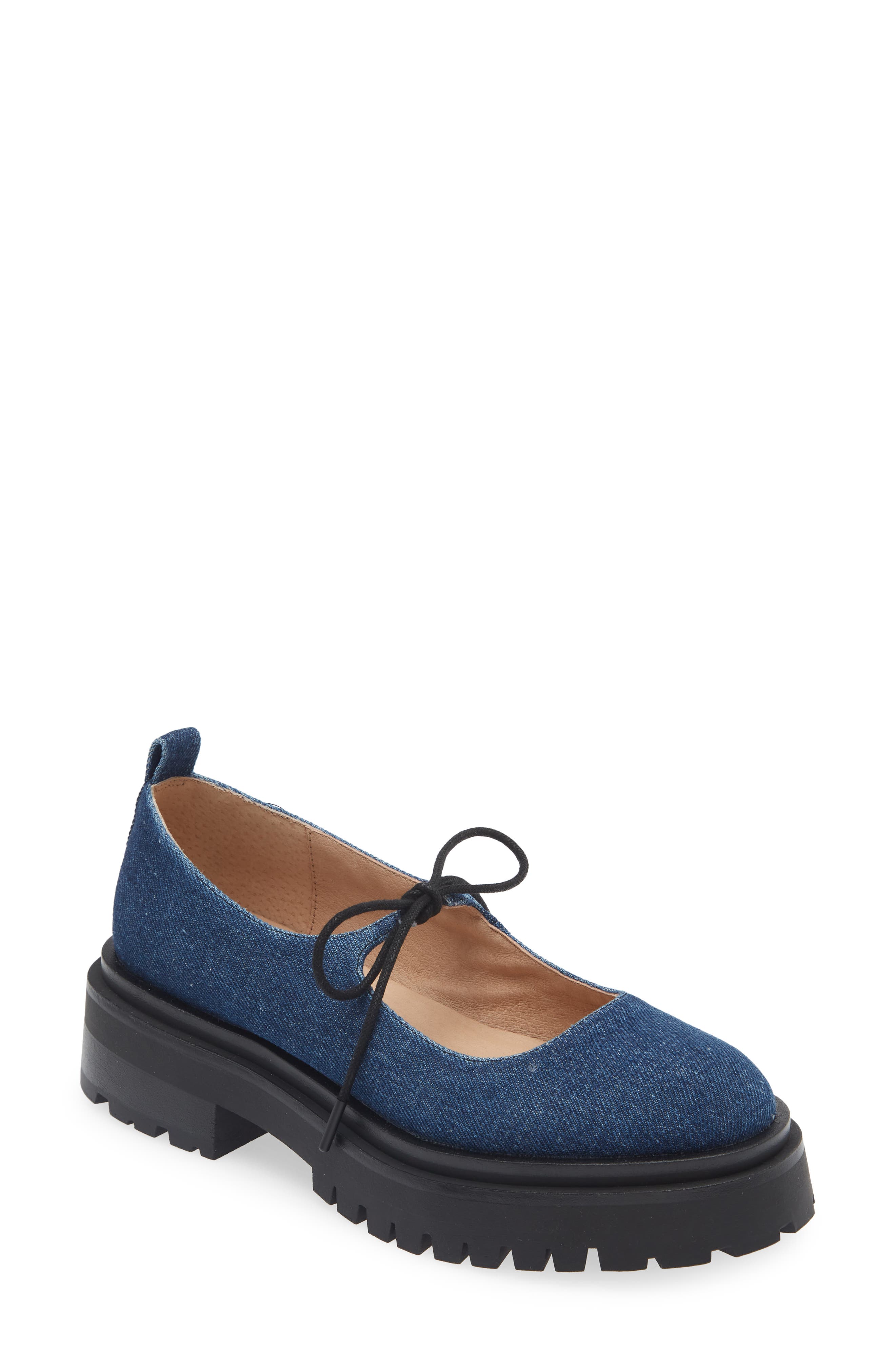 Landon Platform Mary Jane, Main, color, DENIM FABRIC