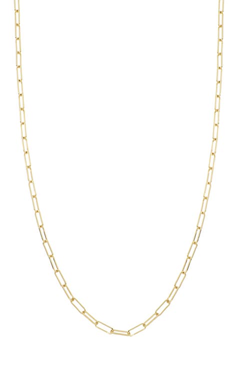 Ofira 14K Gold Paper Clip Chain Necklace (Nordstrom Exclusive)
