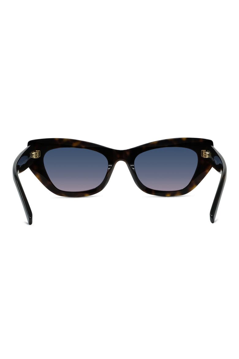 City 54mm Cat Eye Sunglasses, Alternate, color, DARK HAVANA / GRADIENT BLUE