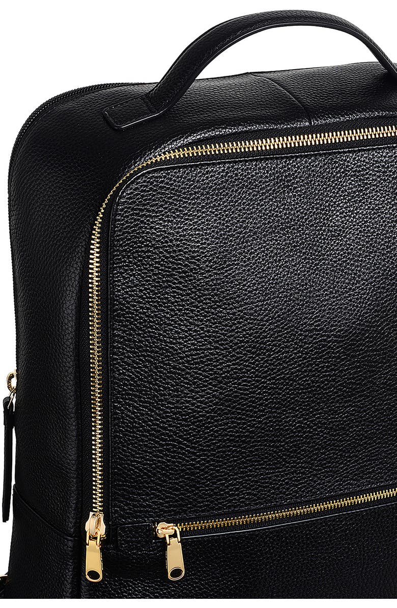 Radley Sunny Dene Leather Backpack, Alternate, color, Black