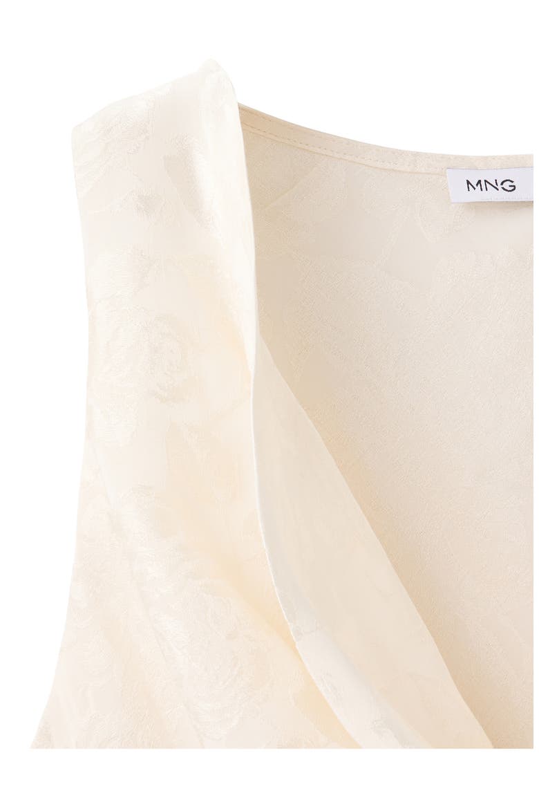 Mara Jacquard Asymmetric Top, Alternate, color, ECRU