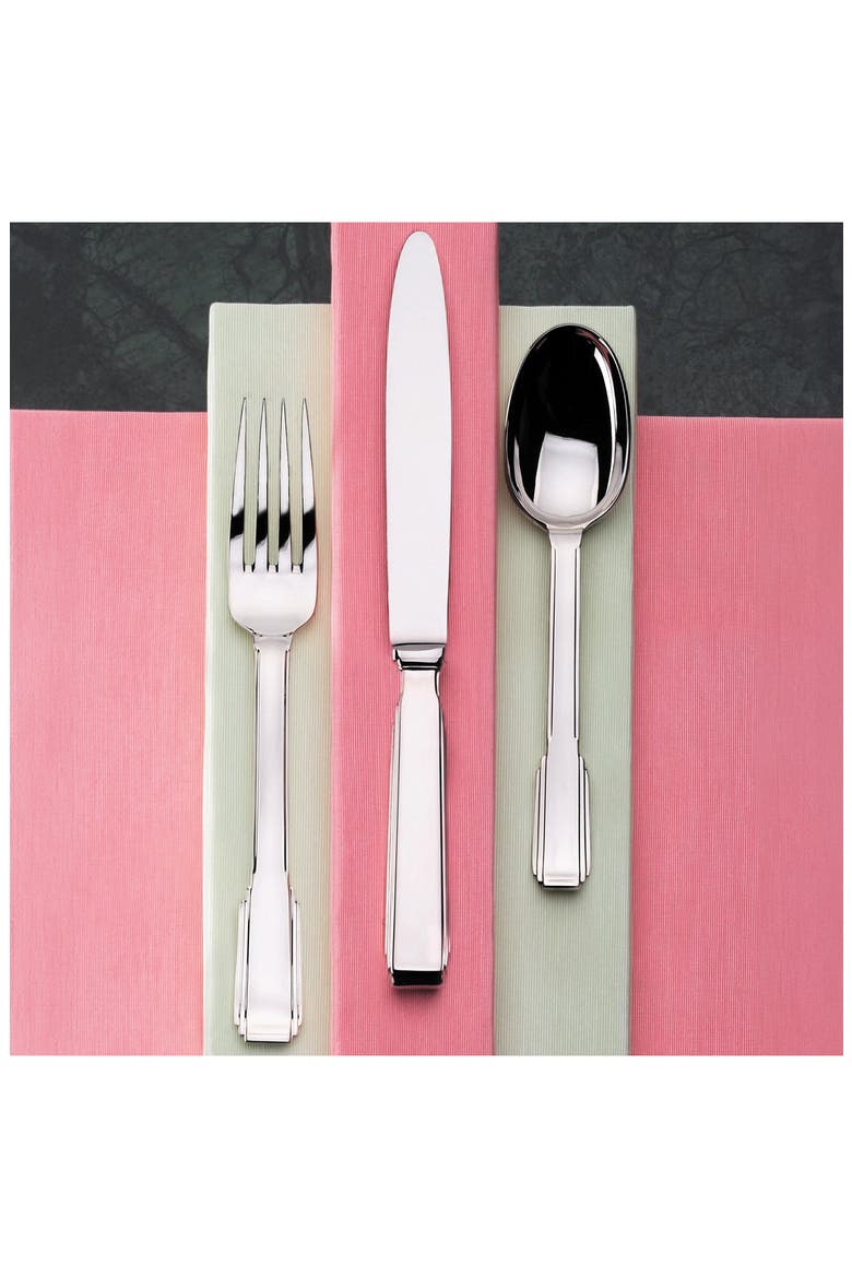 Art Deco 20-Piece Flatware Set, Alternate, color, SILVER