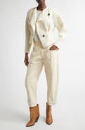 Isabel Marant Suna Asymmetrical Virgin Wool Blend Jacket