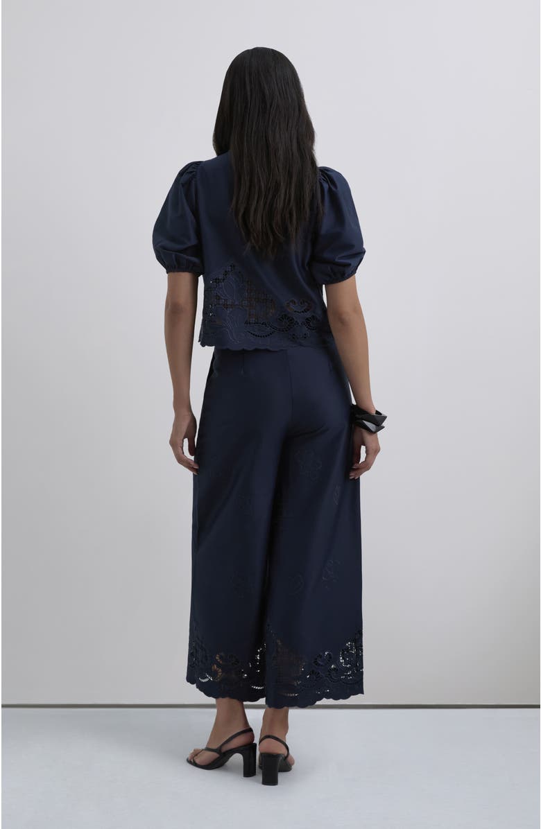 Scalpers Satenemb Pant, Alternate, color, Navy