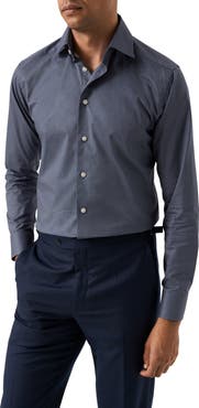 Eton Contemporary Fit Geometric Twill Button-Up Shirt