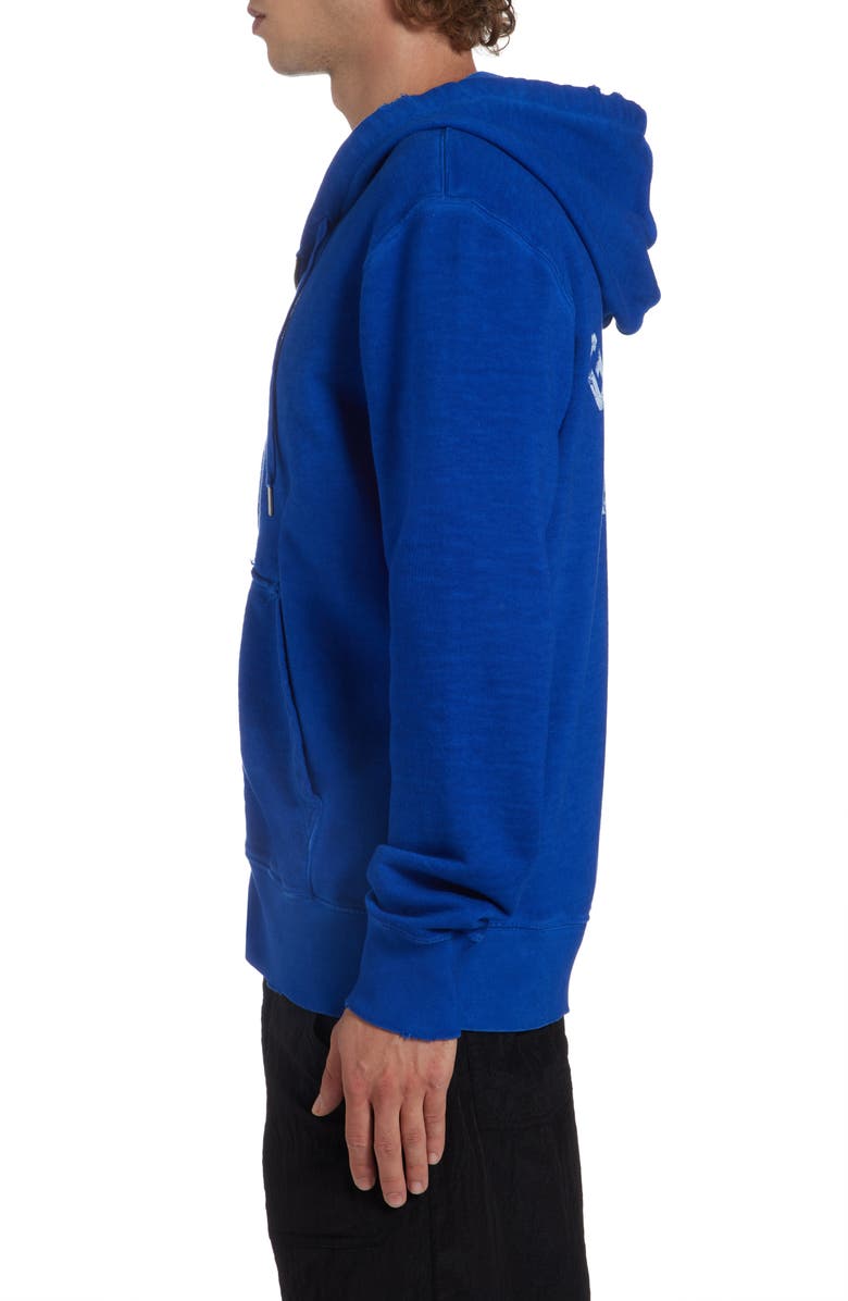 Golden Goose Journey Cotton Zip Hoodie, Alternate, color,