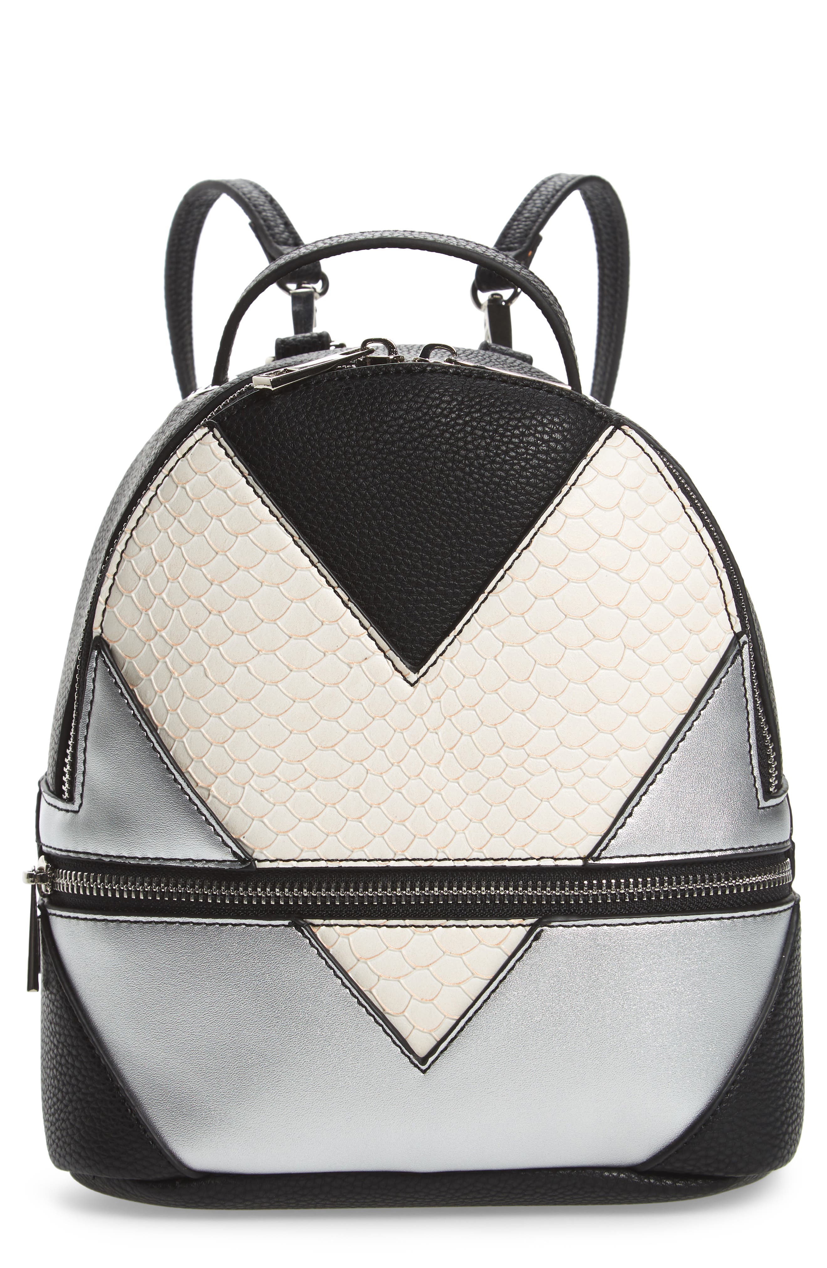 Greta Backpack, Main, color, BLACK METALLIC