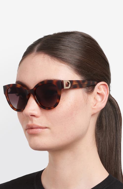 Fossil 52mm Cat Eye Sunglasses In Brown