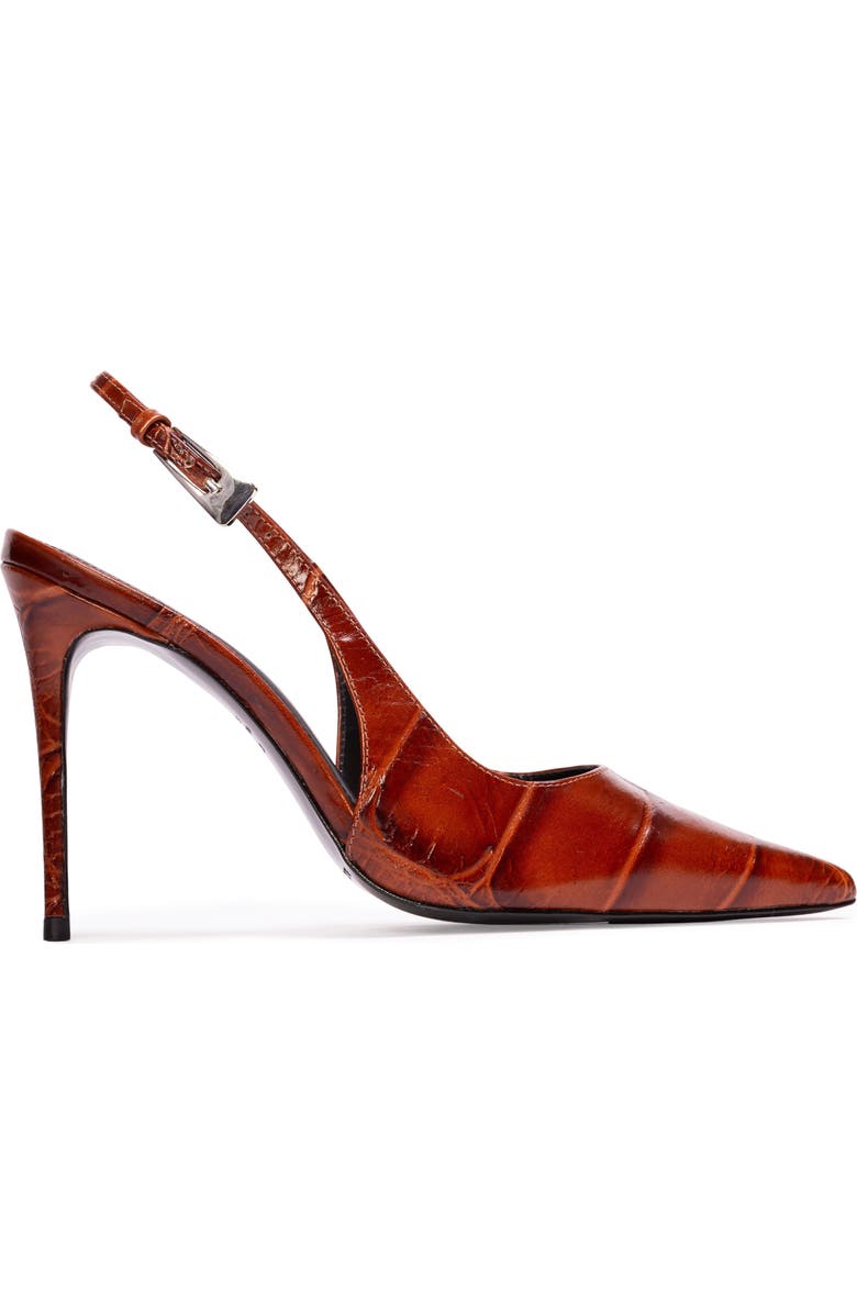 BLACK SUEDE STUDIO Branca 100 Slingback Pump, Main, color, Cappuccino Croc