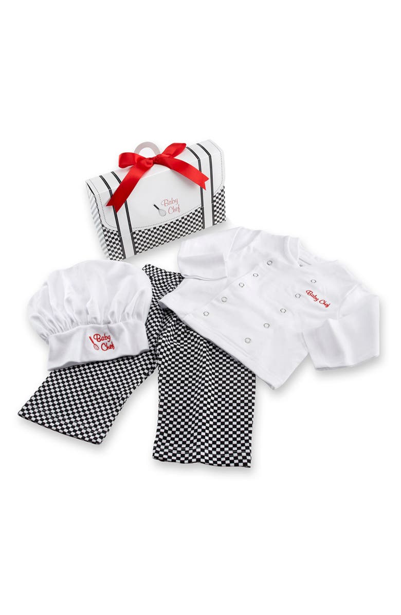 Baby Aspen Big Dreamzzz Chef 3-Piece Cotton Top, Pants & Hat Gift Set, Alternate, color, 