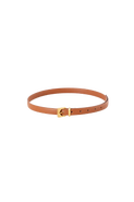 Esthera Cube Buckle Goldtone 20mm Leather Belt