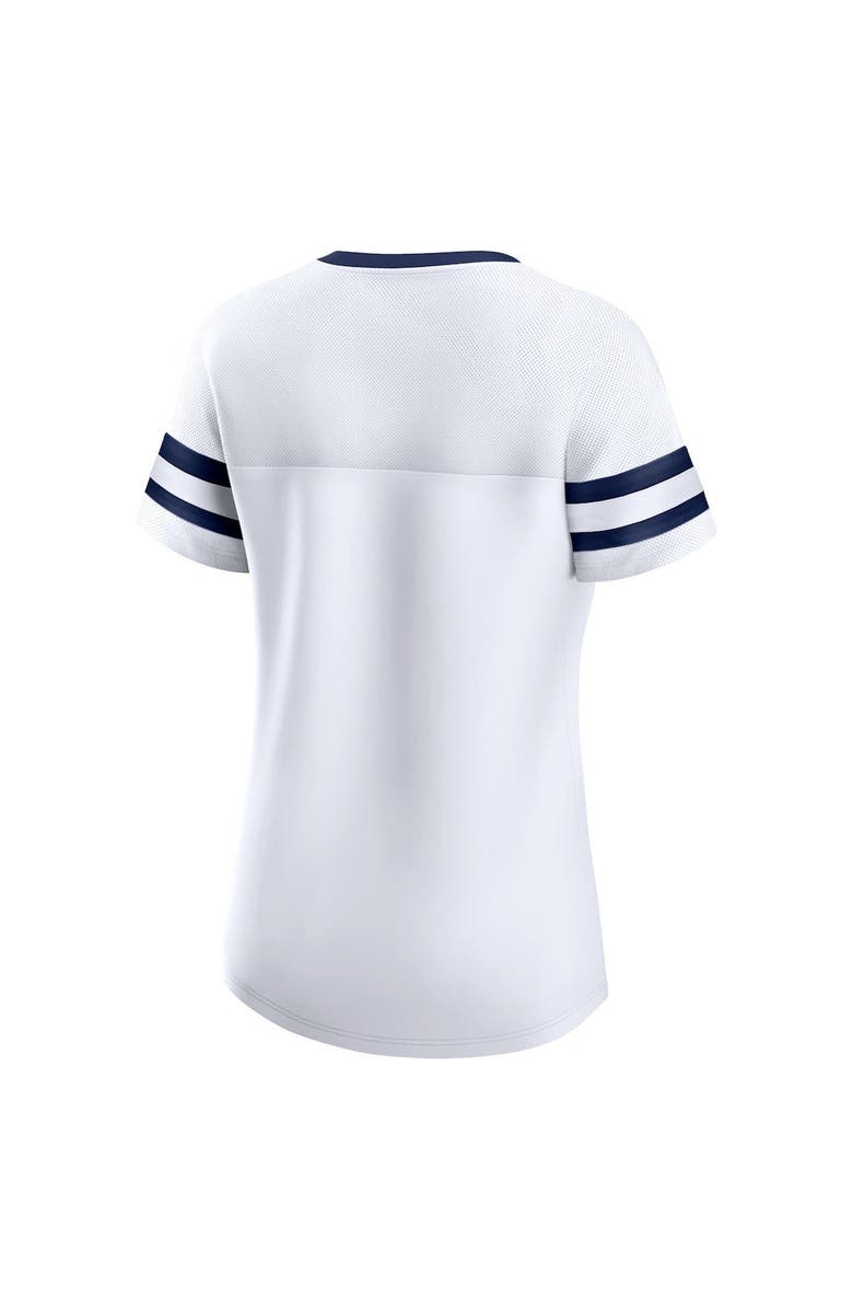 FANATICS Women's Fanatics Branded White Dallas Cowboys Sunday Best Lace-Up T-Shirt, Alternate, color, 